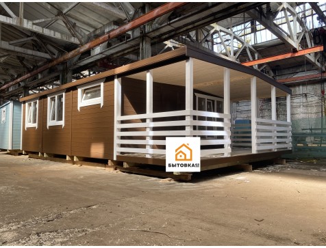 Модульный дом 6х9.2 с верандой Модульный дом 6х9.2 с верандой